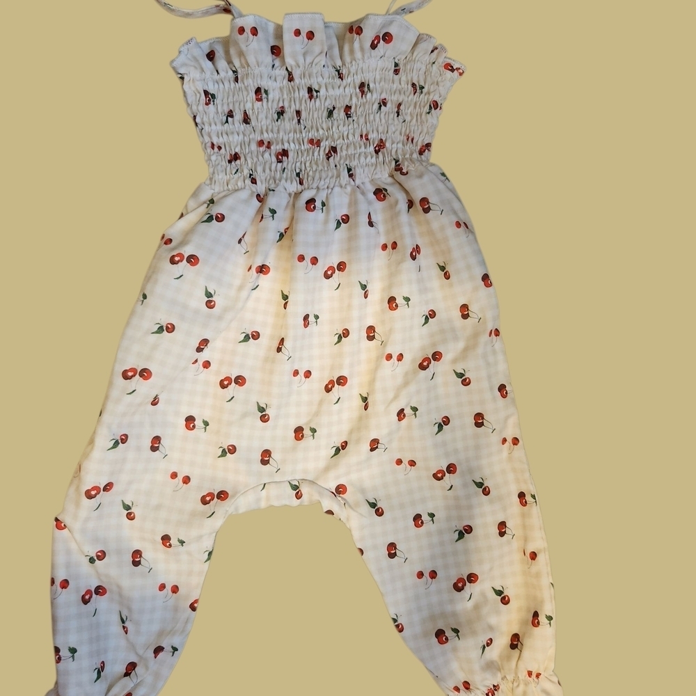 SHEIN White Cherry Patterned Outfit